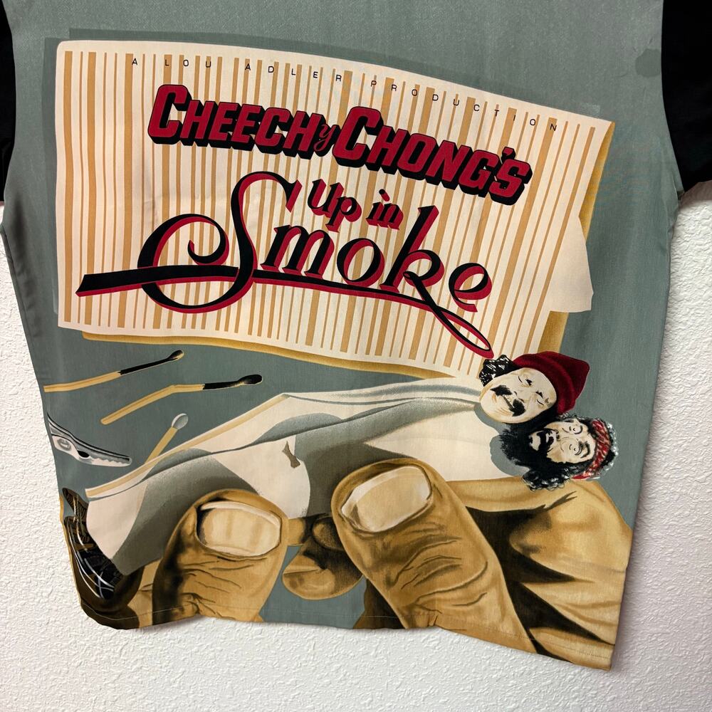Cheech and Chong Up in Smoke Button Up Shirt Vintage Deadstock Size XL NWT - Picture 6 of 9